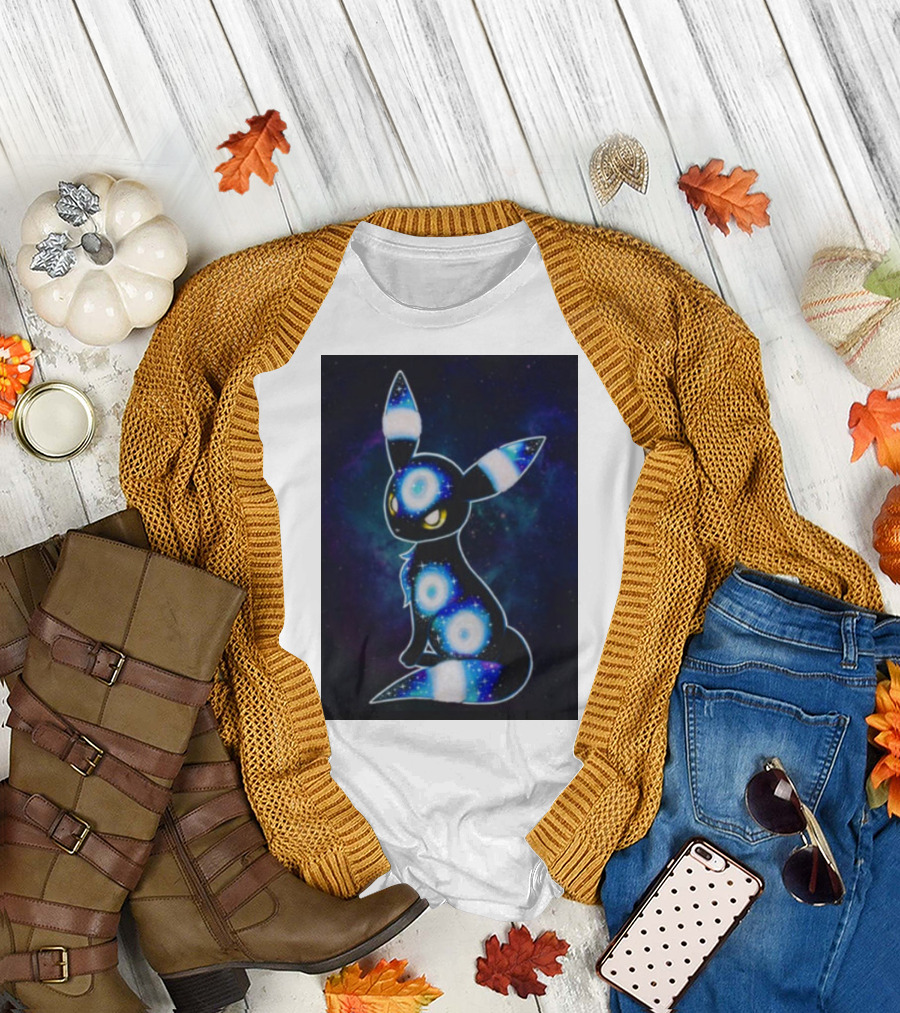 Pokemon Galaxy Umbreon Cosmic Space T-Shirt