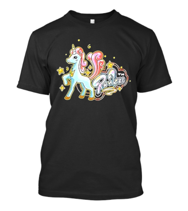 Ranboo TM Unicorn With Stars And Pink Mane T-Shirt