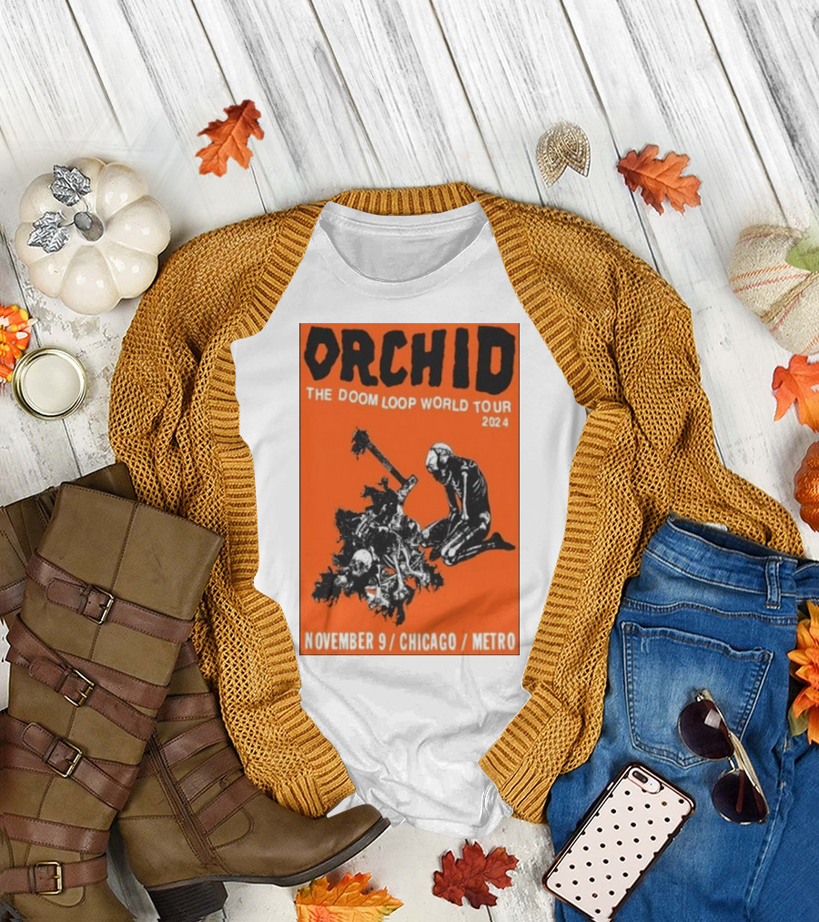 Orchid The Doom Loop World Tour November 9 2024 Chicago Metro T-Shirt