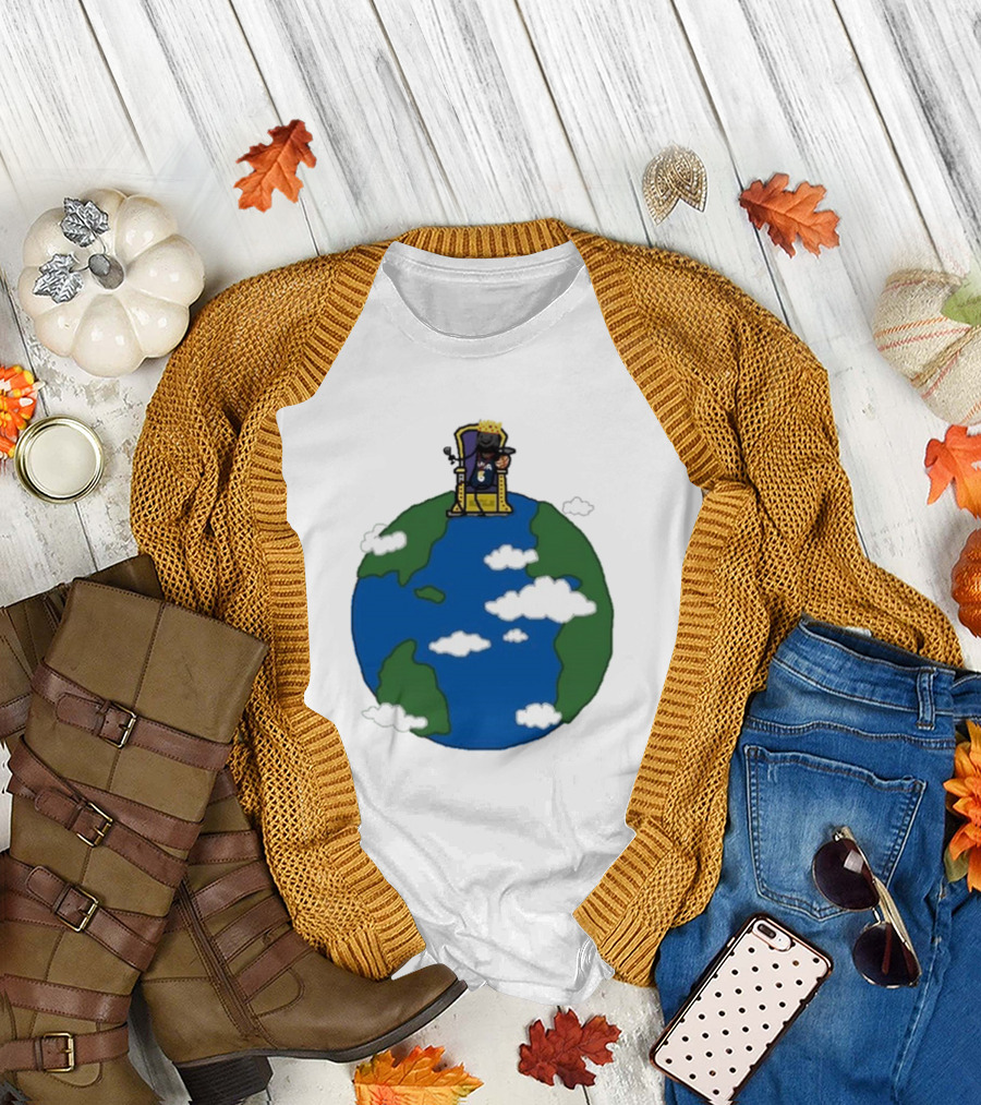 King Of The World James Throne on Earth T-Shirt