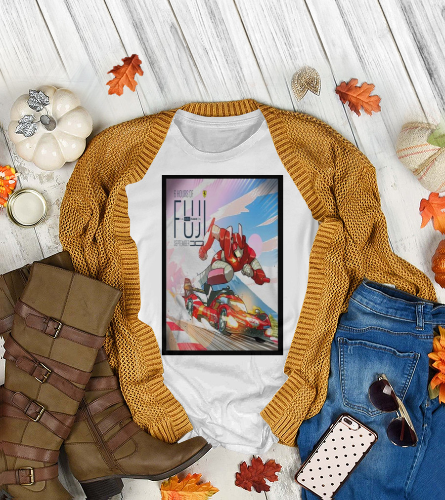 6 Hours of Fuji September 10 Race 06 Super Robot Ferrari Racing Car T-Shirt