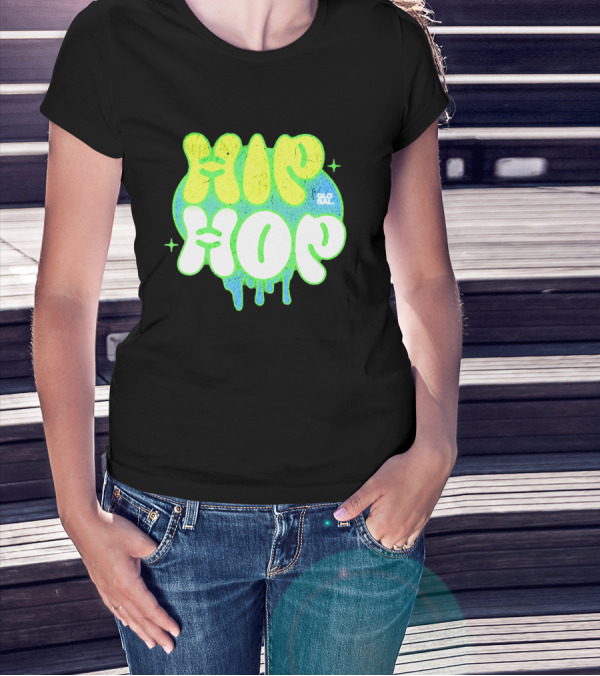 HIP HOP GLOBAL Drip Style Graffiti T-Shirt