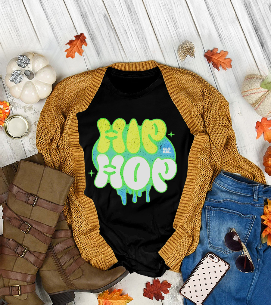 HIP HOP GLOBAL Drip Style Graffiti T-Shirt