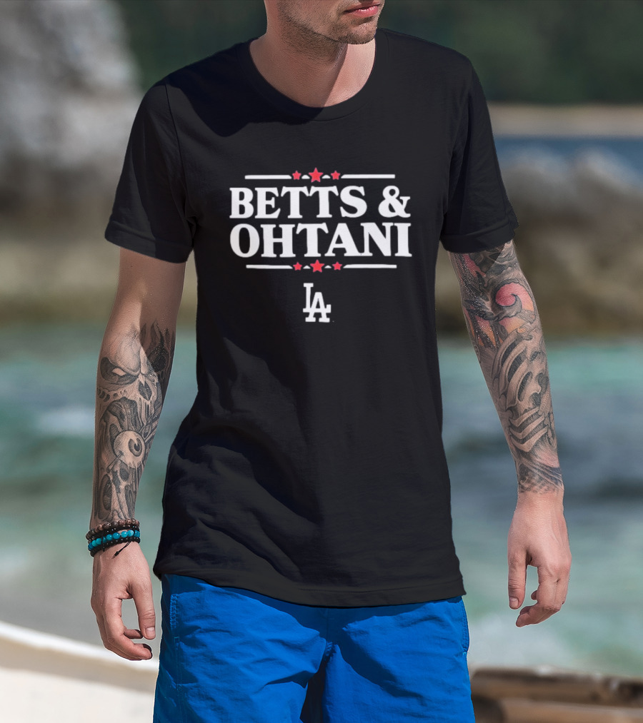 BETTS And OHTANI LA Dodgers Stars T-Shirt