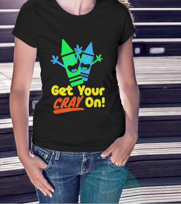 Get Your Cray On With Colorful Crayon Characters T-Shirt