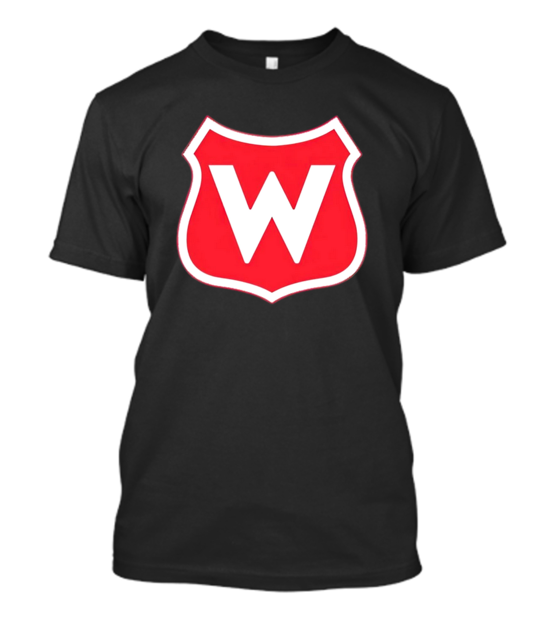 Montreal Wanderers Red White Shield Emblem With Bold W T-Shirt