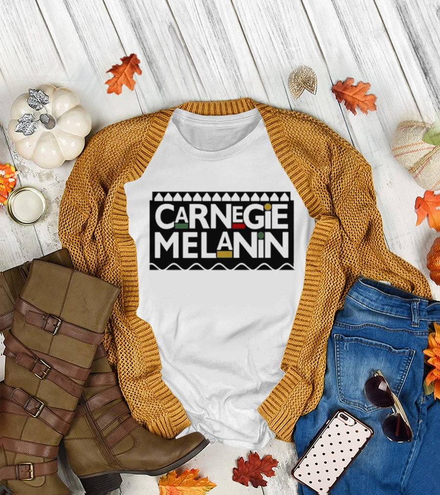 Carnegie Melanin African Heritage Pride Text T-Shirt