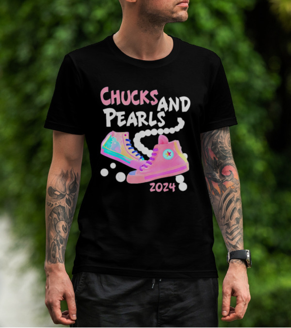 Chucks And Pearls 2024 Kamala I Understand The Assignment I'm With Her T-Shirt