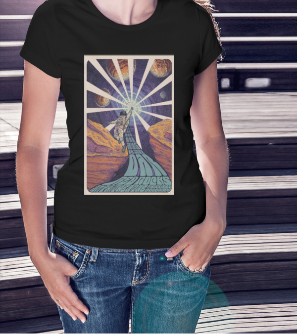 O.A.R Red Rocks Amphitheatre Morrison CO Aug 18 2024 Psychedelic Journey Space Astronaut Planets T-Shirt