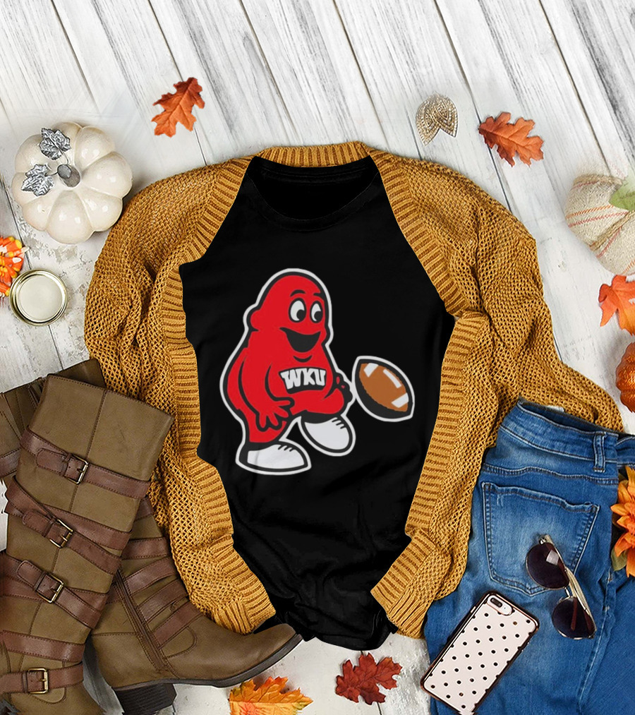 Western Kentucky Hilltoppers WKU Big Red Football Mascot T-Shirt