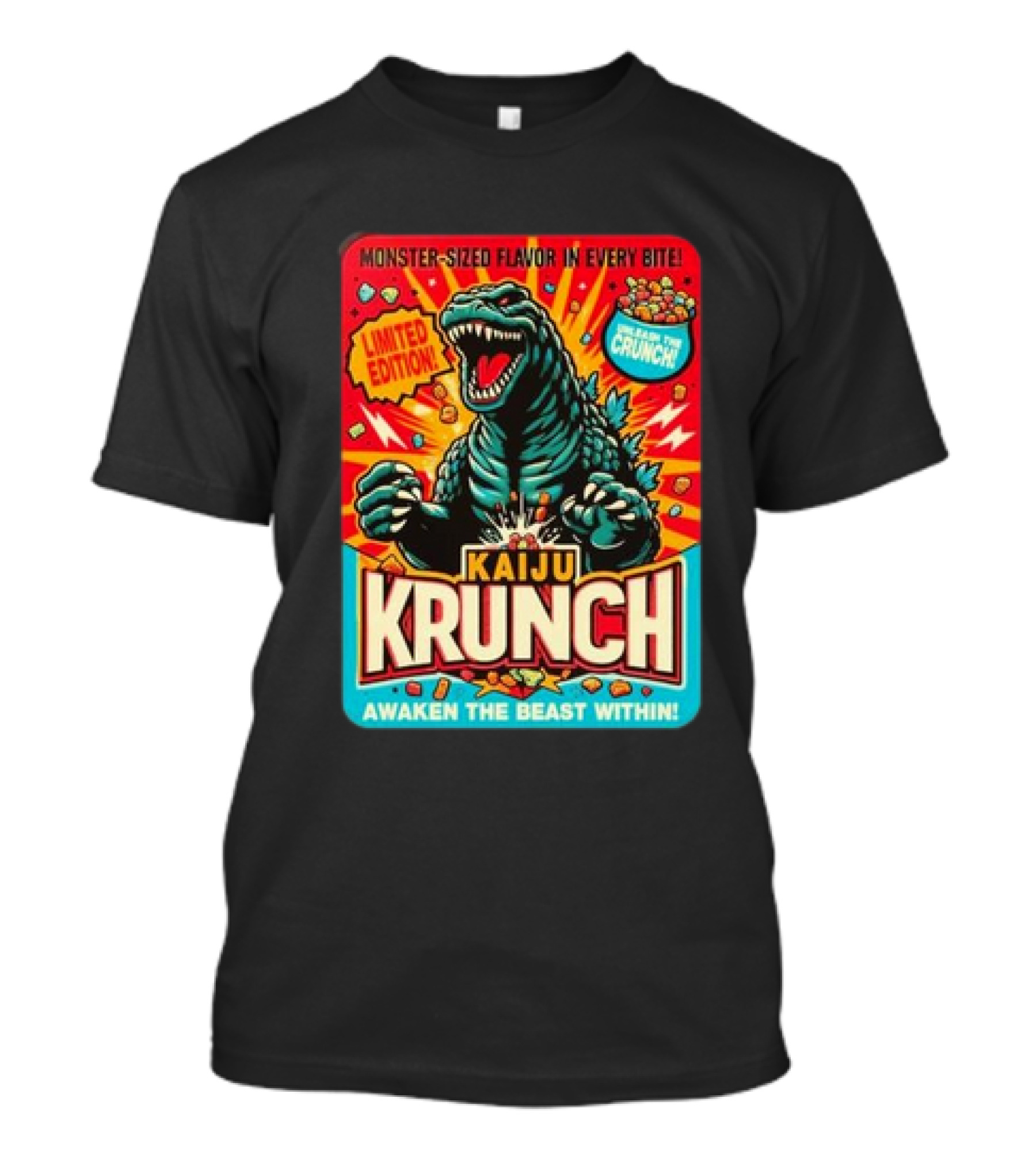 Kaiju Krunch Monster-Sized Flavor Awaken The Beast Within T-Shirt