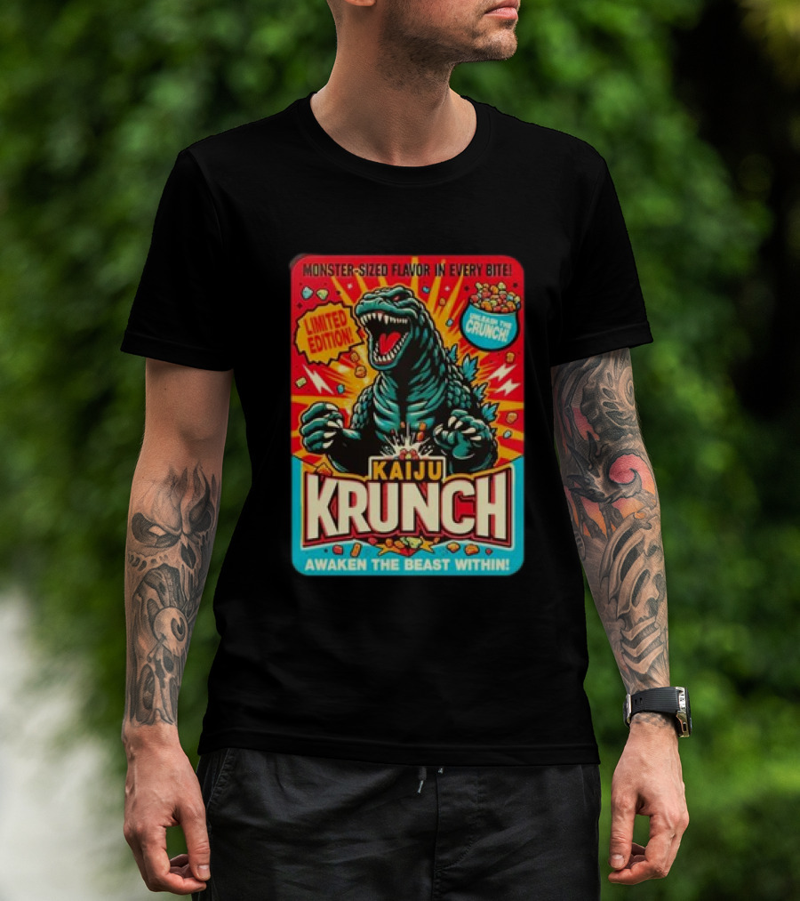 Kaiju Krunch Monster-Sized Flavor Awaken The Beast Within T-Shirt