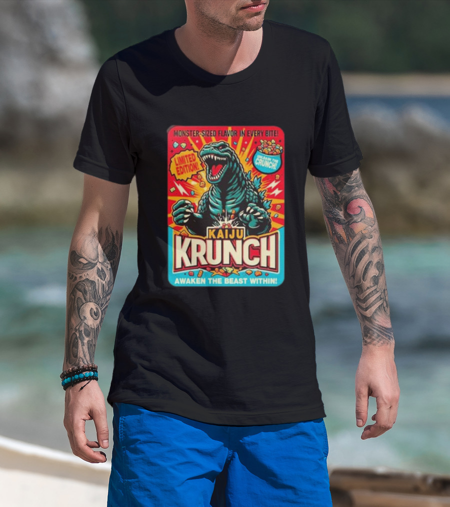 Kaiju Krunch Monster-Sized Flavor Awaken The Beast Within T-Shirt
