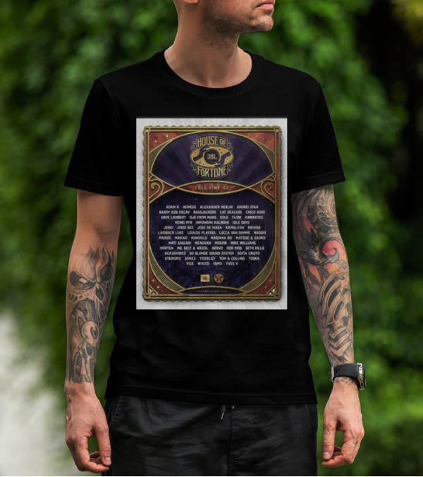 House Of JBL Fortune Full Lineup Tomorrowland Belgium T-Shirt