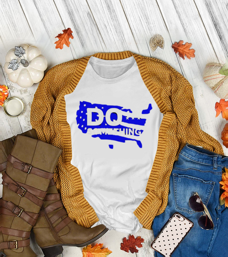 DO SOMETHING USA Flag Map T-Shirt