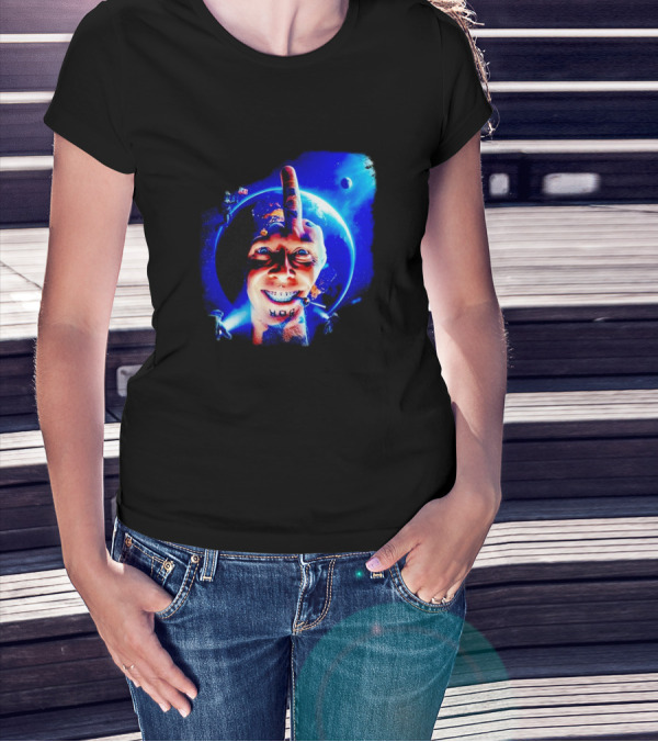 HOG Tom Middle Finger Space Grin T-Shirt