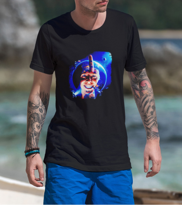 HOG Tom Middle Finger Space Grin T-Shirt