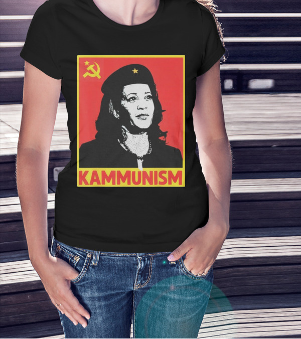 Kamala Harris KAMMUNISM Communism Iconic Imagery Walz T-Shirt