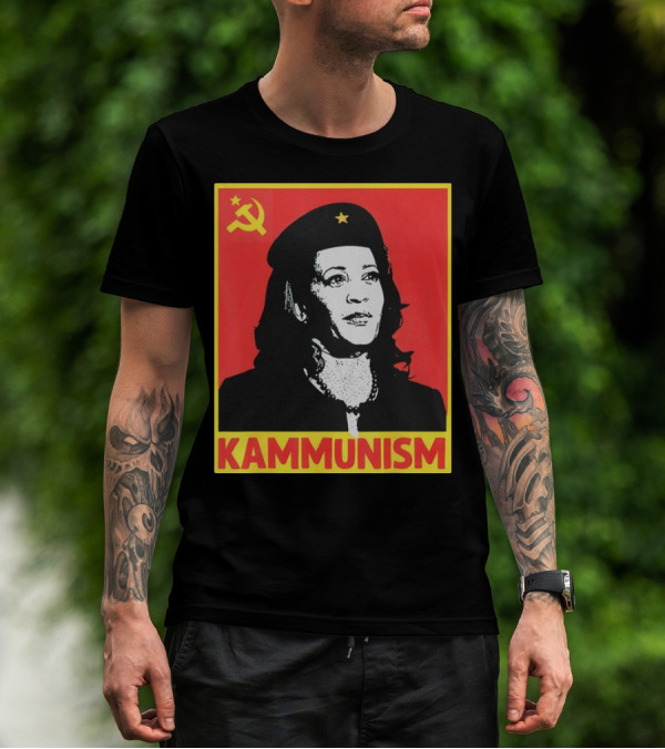 Kamala Harris KAMMUNISM Communism Iconic Imagery Walz T-Shirt