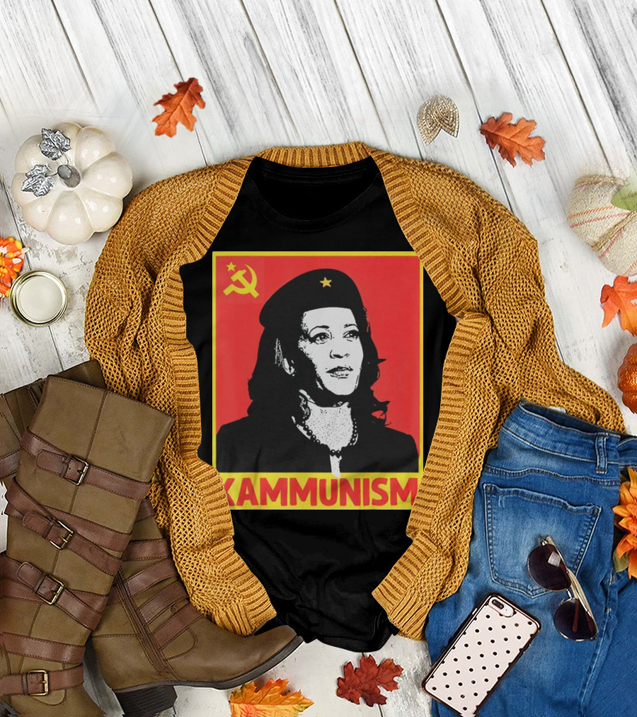 Kamala Harris KAMMUNISM Communism Iconic Imagery Walz T-Shirt