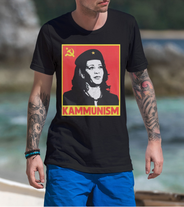 Kamala Harris KAMMUNISM Communism Iconic Imagery Walz T-Shirt