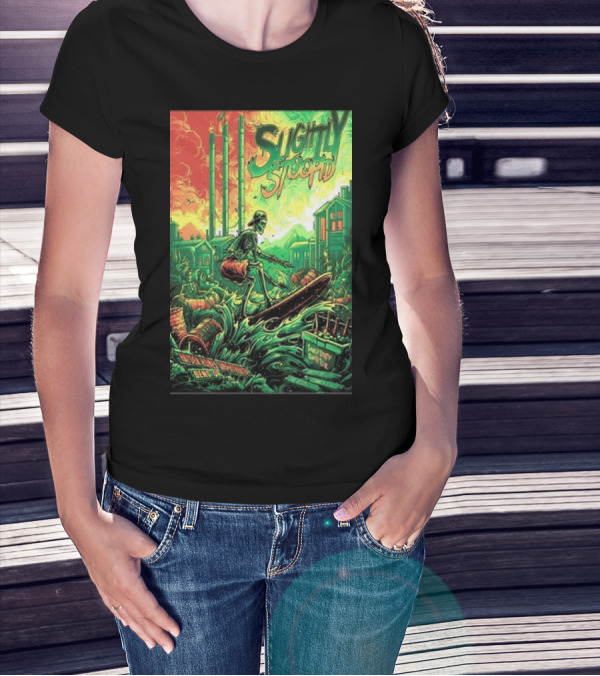 Slightly Stoopid At Talking Stick Resort Aug 25 2024 Surfer Skeleton T-Shirt