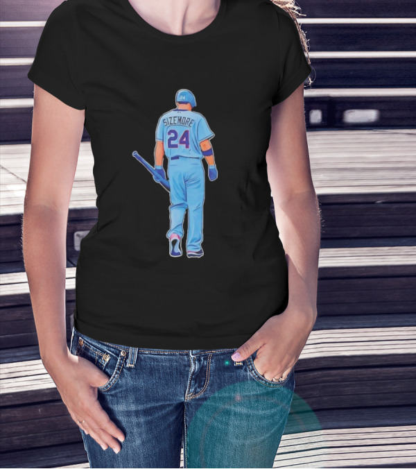 White Sox Grady Sizemore 24 Baseball Player Ladies Boyfriend T-Shirt