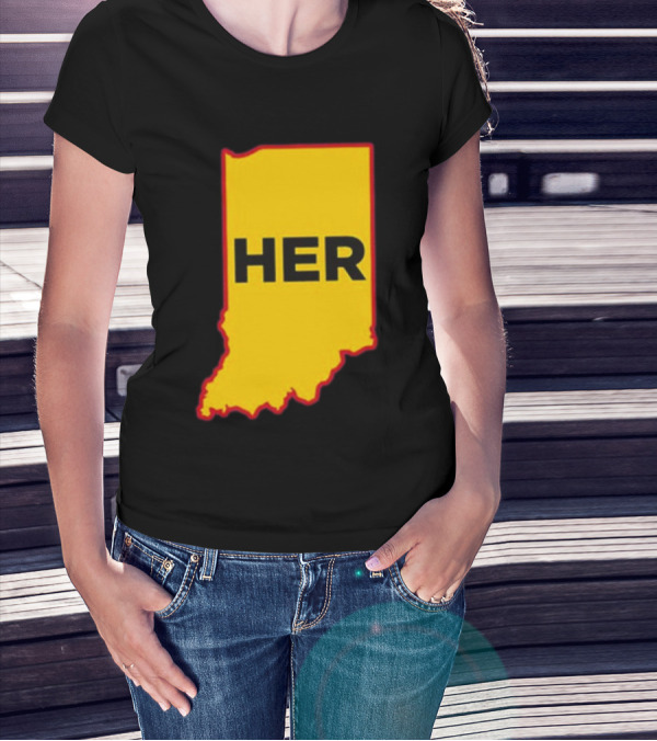 Indiana HER Map T-Shirt