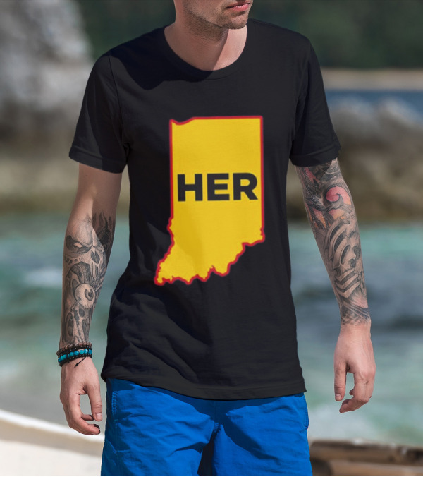 Indiana HER Map T-Shirt