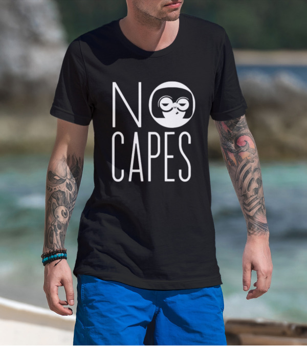 Edna Mode No Capes The Incredibles Disney Logo Iconic T-Shirt