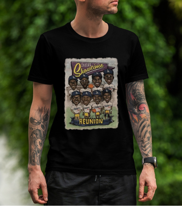 Lakers Showtime Reunion Los Angeles Dodgers T-Shirt