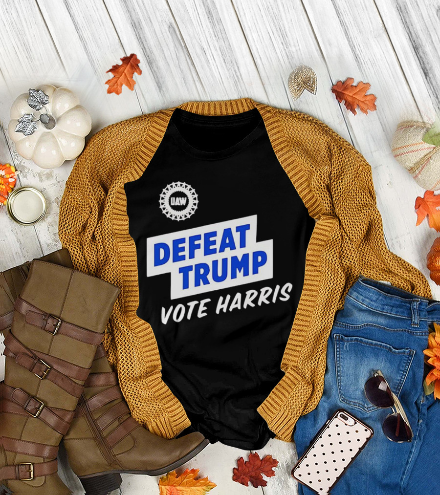 UAW Defeat Trump Vote Harris T-Shirt