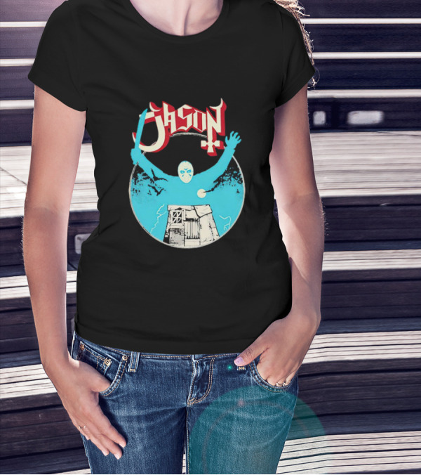 Jason Ghost Heavy Metal Turbo Cabin And Mask T-Shirt
