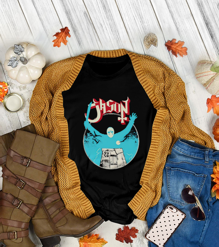 Jason Ghost Heavy Metal Turbo Cabin and Mask T-Shirt