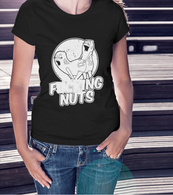 Fking Nuts Peanuts Cartoon Humor T-Shirt