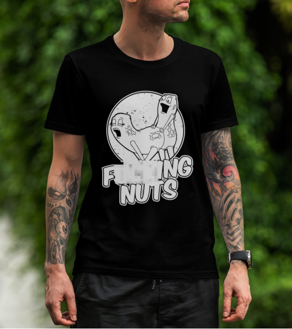 Fking Nuts Peanuts Cartoon Humor T-Shirt