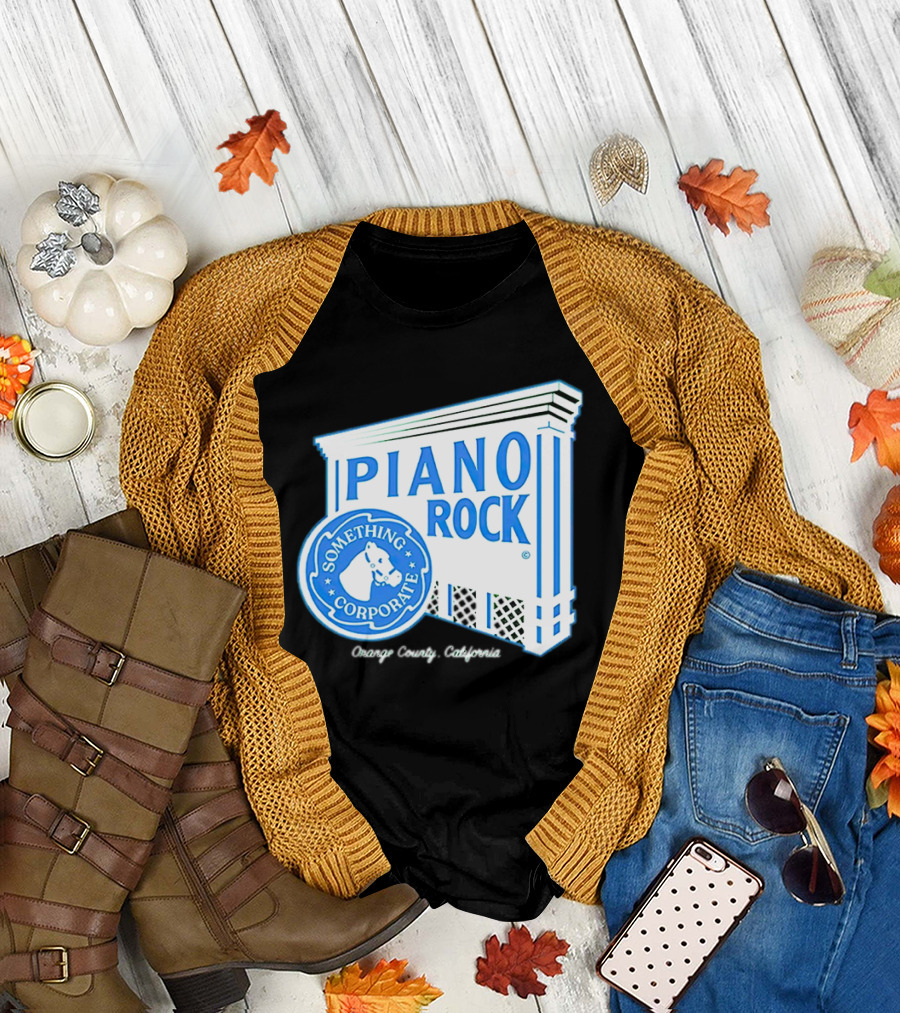 Piano Rock Something Corporate Orange County California T-Shirt