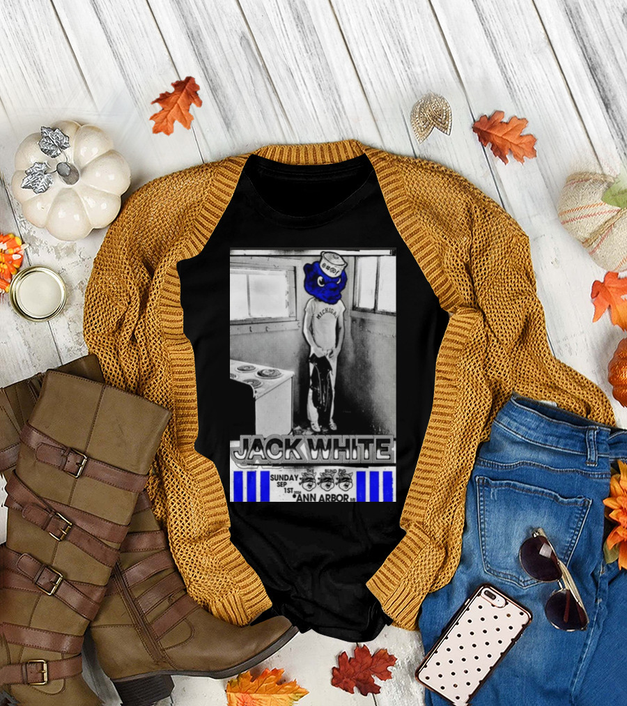 Jack White Michigan Blue Bear Ann Arbor September 1 T-Shirt