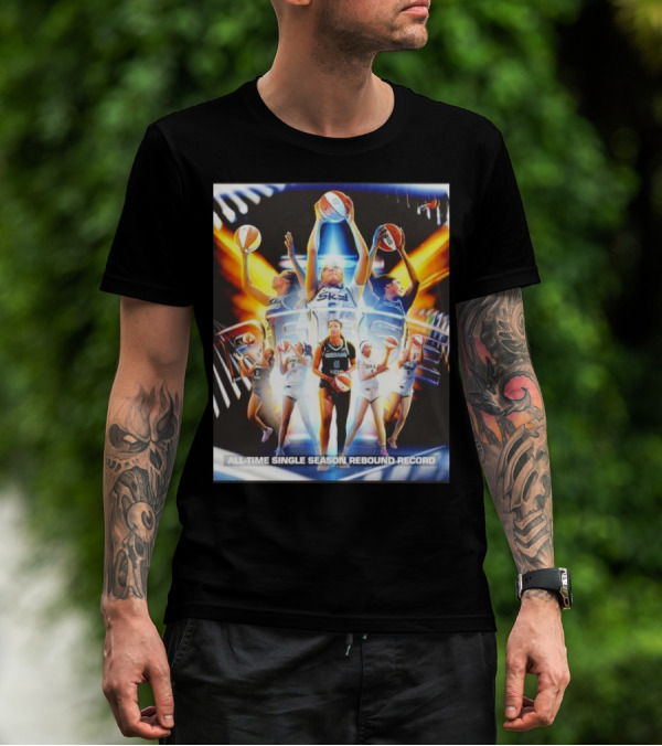 All-Time Single Season Rebound Record WNBA Angel Reese T-Shirt