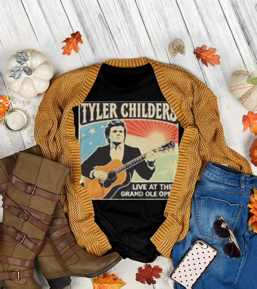 Tyler Childers Live Performance with Guitar at the Grand Ole Opry Iconic Event T-Shirt