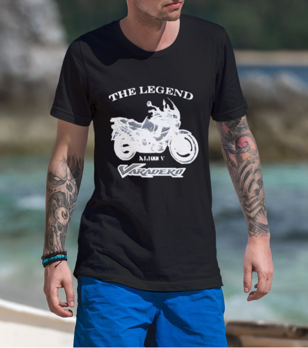The Legend Varadero XL1000V Motorcycle Icon Text Highlight T-Shirt