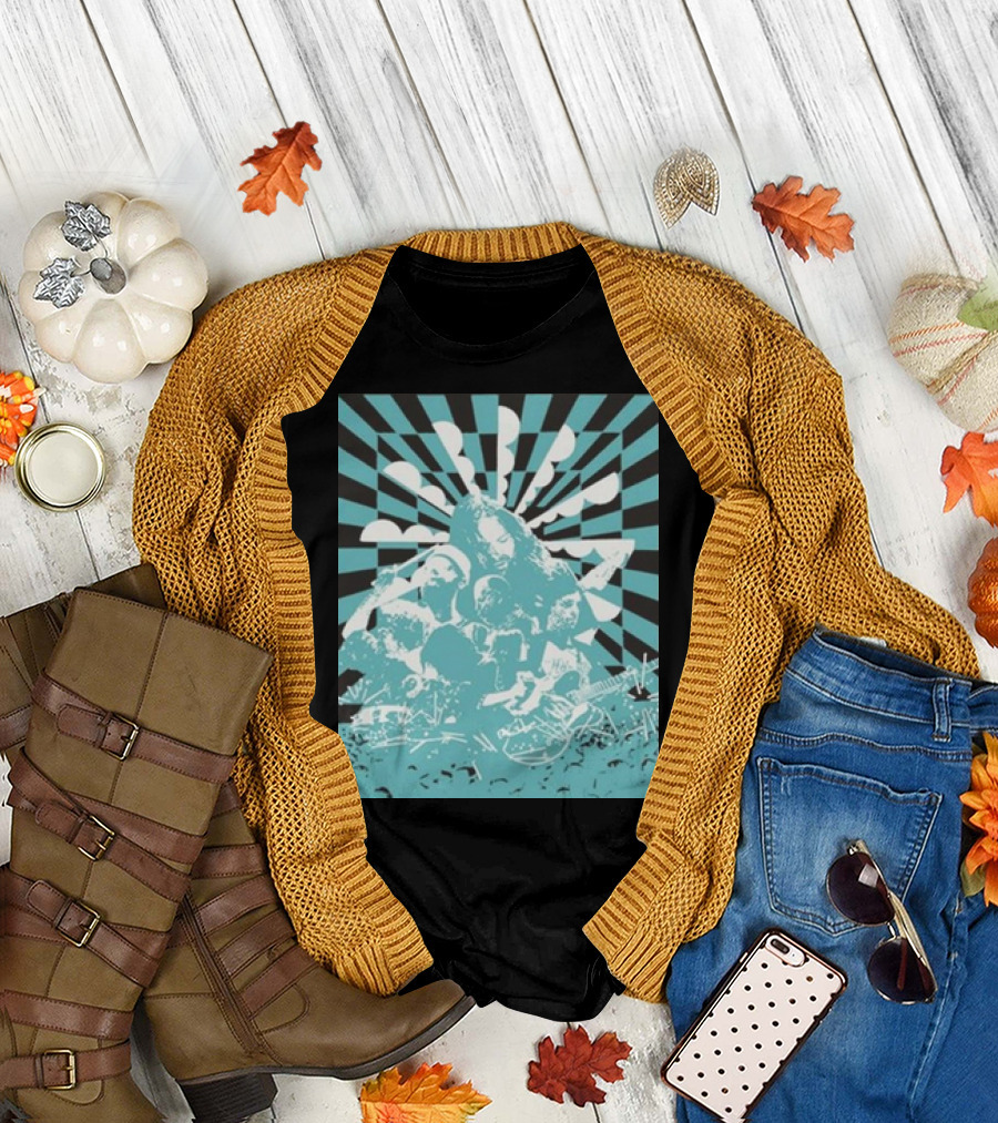 The War on Drugs Optical Collage Sunburst Band Montage T-Shirt