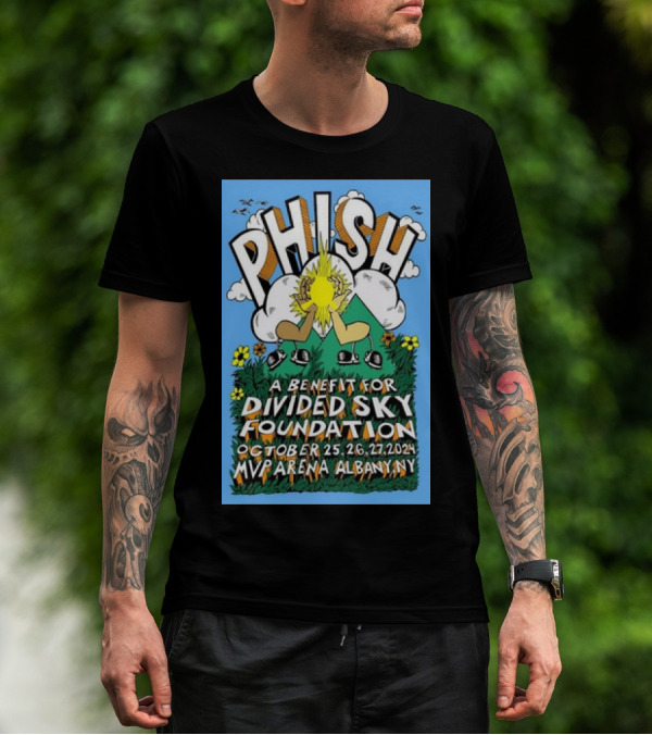 Phish A Benefit For Divided Sky Foundation At MVP Arena Albany NY October 25-27 T-Shirt