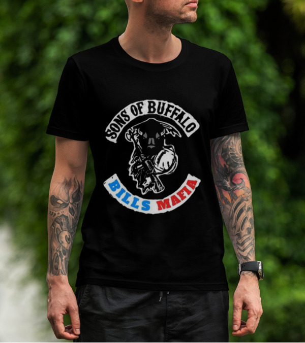 Sons Of Buffalo Bills Mafia Football Fan Crew T-Shirt