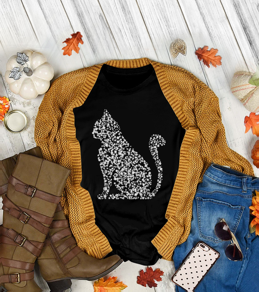 Happy Dot Day Cat Lover 2024 September 15th Polka Dot Feline T-Shirt