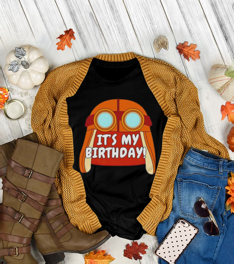 Danny Go It's My Birthday Pilot Goggles T-Shirt