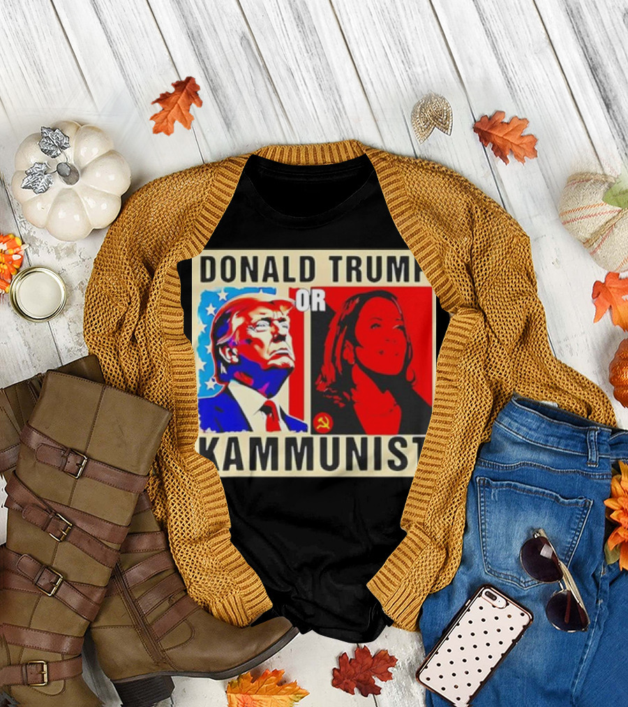 DONALD TRUMP OR KAMMUNIST 2024 PRESIDENT POST ELECTION CHOICE POLITICAL COMMENTARY T-Shirt