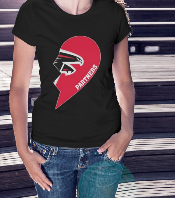 Atlanta Falcons Half Heart Partners T-Shirt