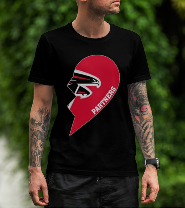 Atlanta Falcons Half Heart Partners T-Shirt