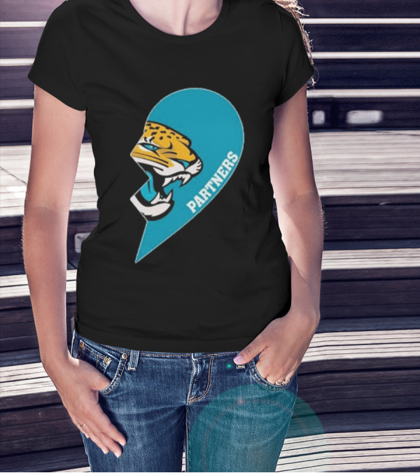 Jacksonville Jaguars Partners Half Heart T-Shirt